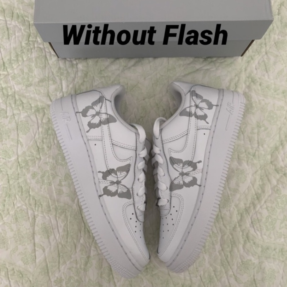 Reflective Butterfly Custom Air Force 1’s - Picture 8 of 11